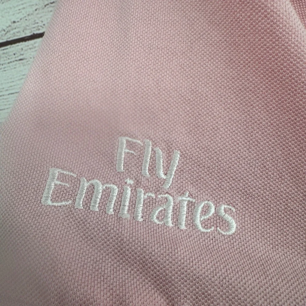 Polo Ralph Lauren Golf Polo Shirt XL Fly‎ Emirates Logo Pink Pro Fit